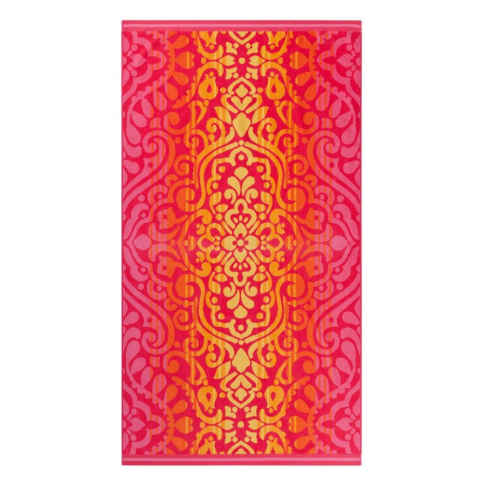 Brand New Ombre Medallion Warm - Oversized Beach Towel (40" X 72")
